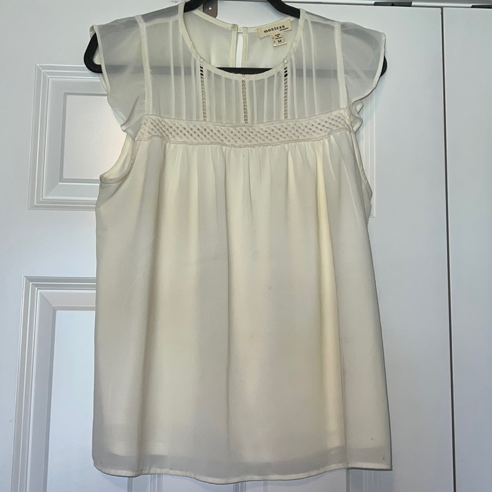 Cream colored blouse